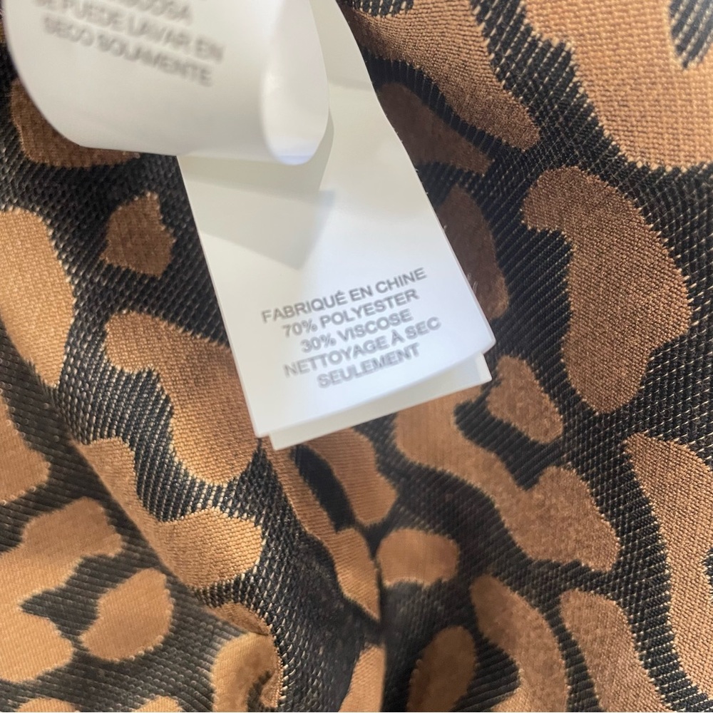 Leopard Print A-Line Midi Skirt in Brown - Picture 9 of 10